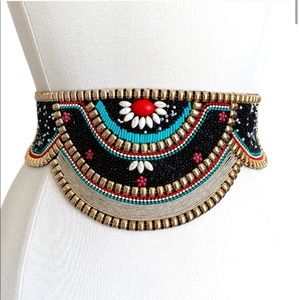 Festival Boho Beaded Stretch Waist Belt